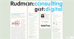Desktop Screenshot of consultrudman.wordpress.com