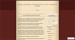 Desktop Screenshot of debrabotwinattorney.wordpress.com