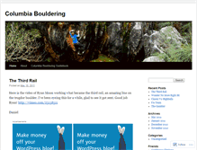 Tablet Screenshot of columbiabouldering.wordpress.com