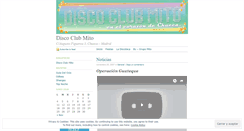 Desktop Screenshot of discoclubmito.wordpress.com