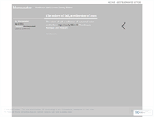 Tablet Screenshot of bluemanatee.wordpress.com