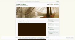 Desktop Screenshot of pawsmatter.wordpress.com