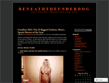 Tablet Screenshot of beneaththeunderdog.wordpress.com