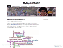 Tablet Screenshot of mydigitalspace.wordpress.com