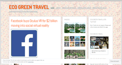 Desktop Screenshot of ecogreentravel.wordpress.com