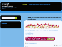 Tablet Screenshot of ahnerede.wordpress.com