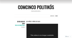 Desktop Screenshot of comcinco.wordpress.com