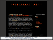 Tablet Screenshot of heathermacgibbon.wordpress.com