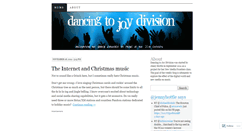 Desktop Screenshot of dancingtojoydivision.wordpress.com