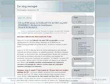 Tablet Screenshot of le104occupe.wordpress.com