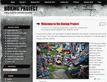 Tablet Screenshot of boxingproject.wordpress.com
