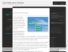 Tablet Screenshot of learntodayknowtomorrow.wordpress.com