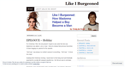 Desktop Screenshot of likeiburgeoned.wordpress.com