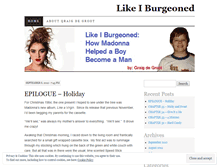 Tablet Screenshot of likeiburgeoned.wordpress.com