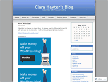 Tablet Screenshot of clarahayter.wordpress.com