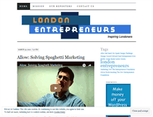 Tablet Screenshot of londonentrepreneurs.wordpress.com