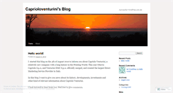 Desktop Screenshot of caprioloventurini.wordpress.com