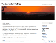 Tablet Screenshot of caprioloventurini.wordpress.com
