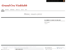 Tablet Screenshot of grandcruvinklubb.wordpress.com