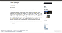 Desktop Screenshot of lefteyedgirl.wordpress.com