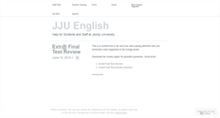 Desktop Screenshot of jjuenglish.wordpress.com