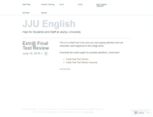 Tablet Screenshot of jjuenglish.wordpress.com