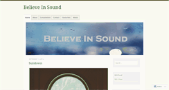 Desktop Screenshot of believeinsound.wordpress.com