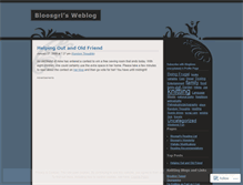 Tablet Screenshot of bloosgrl.wordpress.com