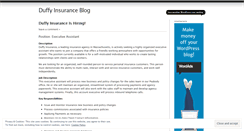 Desktop Screenshot of duffyinsurance.wordpress.com