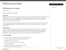 Tablet Screenshot of duffyinsurance.wordpress.com