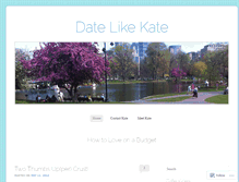 Tablet Screenshot of datelikekate.wordpress.com