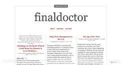 Desktop Screenshot of finaldoctor.wordpress.com
