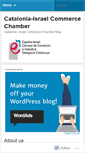 Mobile Screenshot of cataloniaisraelcommercechamber.wordpress.com