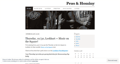 Desktop Screenshot of peasnhominy.wordpress.com