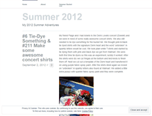 Tablet Screenshot of 4eversummer2012.wordpress.com