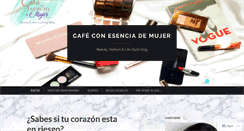 Desktop Screenshot of cafeconesenciademujer.wordpress.com