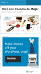 Mobile Screenshot of cafeconesenciademujer.wordpress.com