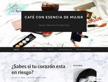 Tablet Screenshot of cafeconesenciademujer.wordpress.com