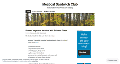 Desktop Screenshot of meatloafsandwichclub.wordpress.com