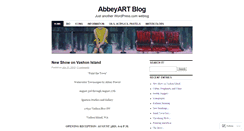 Desktop Screenshot of abbeyart.wordpress.com