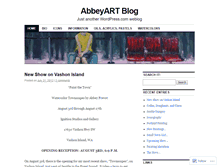 Tablet Screenshot of abbeyart.wordpress.com
