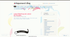 Desktop Screenshot of kapumava.wordpress.com