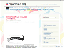 Tablet Screenshot of kapumava.wordpress.com