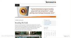 Desktop Screenshot of kreanova.wordpress.com