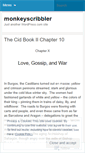 Mobile Screenshot of monkeyscribbler.wordpress.com