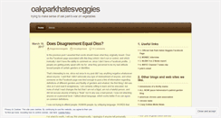 Desktop Screenshot of oakparkhatesveggies.wordpress.com