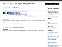 Tablet Screenshot of fatstylist.wordpress.com