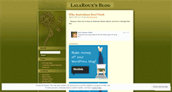 Desktop Screenshot of lalaroux.wordpress.com