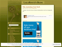 Tablet Screenshot of lalaroux.wordpress.com