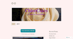 Desktop Screenshot of chloecakes.wordpress.com